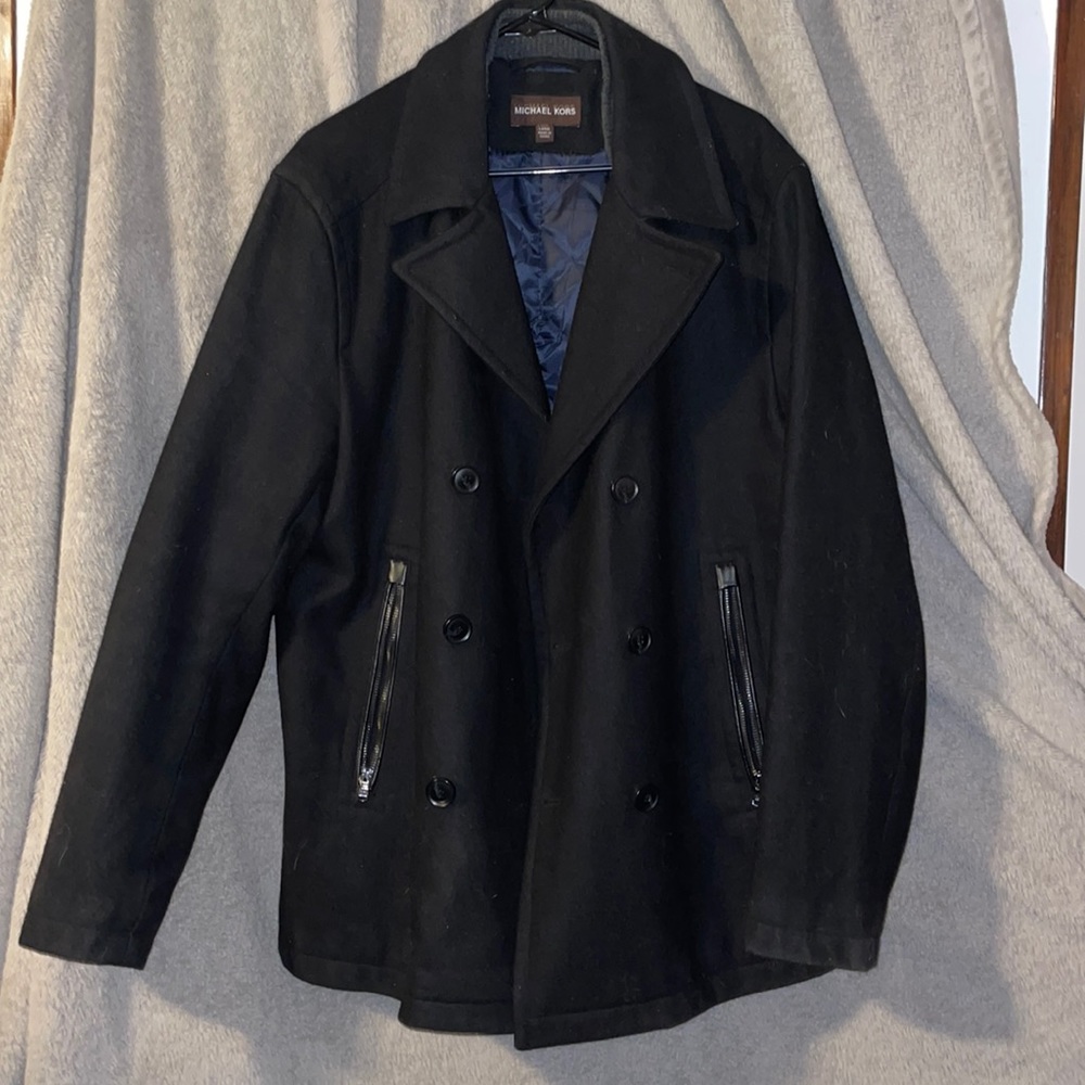 Michael Kors Black Pea Coat